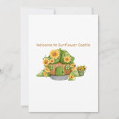 Herzlich willkommen im Sonnenblumenmuseum Einladung (Vorderseite)