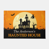 Herzlich willkommen im Spuk Haus Halloween Fußmatte (Vorderseite)