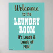 Herzlich willkommen im Wäscheservice Loads of Fun Poster (Vorne)
