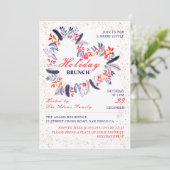 Herzlich Willkommen im Weihnachtsfest im neuen Jah Einladung (Stehend Vorderseite)