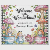 Herzlich willkommen im wunderschönen 1. Geburtstag Geschenkpapier (Flach)