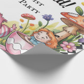 Herzlich willkommen im wunderschönen 1. Geburtstag Geschenkpapier (Ecke)