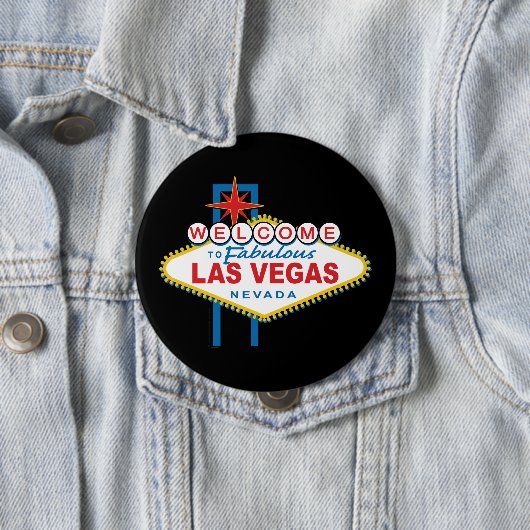 Herzlich willkommen im Zeichen von Las Vegas Button (Beispiel)