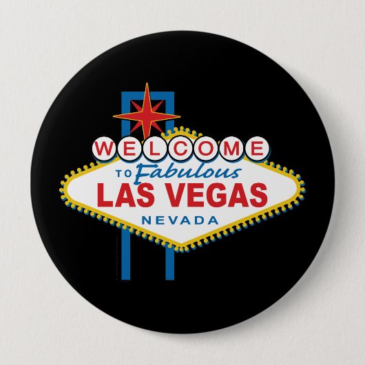 Herzlich willkommen im Zeichen von Las Vegas Button (Vorderseite)
