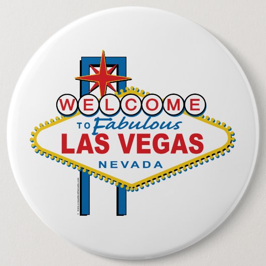 Herzlich willkommen im Zeichen von Las Vegas Button (Vorderseite)