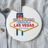Herzlich willkommen im Zeichen von Las Vegas Button (Beispiel)