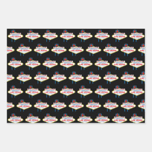 Herzlich willkommen im Zeichen von Las Vegas Geschenkpapier Set