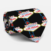Herzlich willkommen im Zeichen von Las Vegas Krawatte (Gerollt)