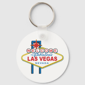 Herzlich willkommen im Zeichen von Las Vegas Schlüsselanhänger