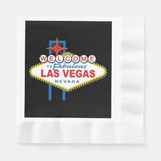 Herzlich willkommen im Zeichen von Las Vegas Serviette