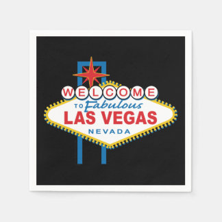 Herzlich willkommen im Zeichen von Las Vegas Serviette