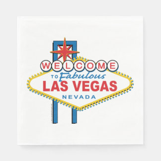 Herzlich willkommen im Zeichen von Las Vegas Serviette