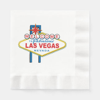Herzlich willkommen im Zeichen von Las Vegas Serviette