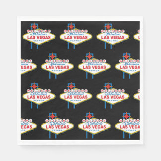 Herzlich willkommen im Zeichen von Las Vegas Serviette