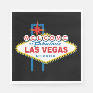 Herzlich willkommen im Zeichen von Las Vegas Serviette