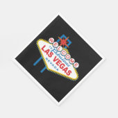 Herzlich willkommen im Zeichen von Las Vegas Serviette (Ecke)