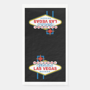 Herzlich willkommen im Zeichen von Las Vegas Serviette