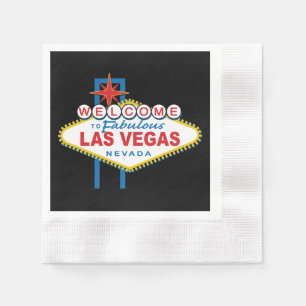 Herzlich willkommen im Zeichen von Las Vegas Serviette
