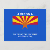 Herzlich willkommen in Arizona - USA Road Sign Postkarte (Vorderseite)