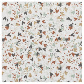 Herzlich Willkommen in Burnt Sienna Mint & Gold Stoff (Nahaufnahme)
