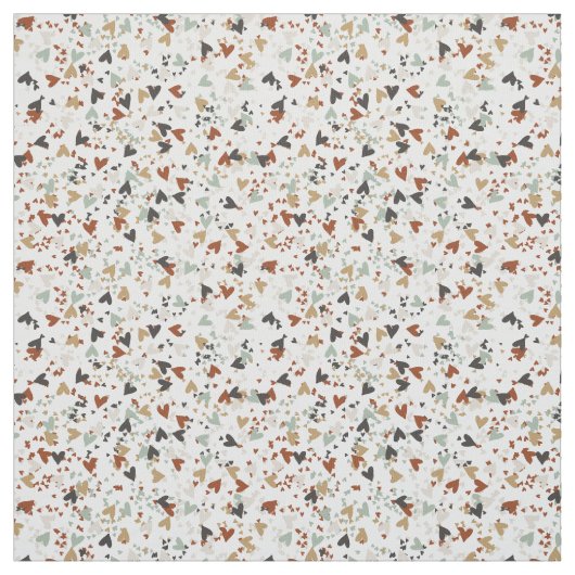 Herzlich Willkommen in Burnt Sienna Mint & Gold Stoff (Muster)