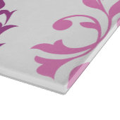 Herzlich willkommen in Damask Art I Pinks Schneidebrett (Ecke)