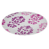 Herzlich willkommen in Damask Art I Pinks Schneidebrett (Ecke)