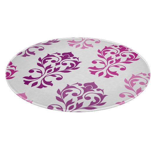 Herzlich willkommen in Damask Art I Pinks Schneidebrett (Ecke)