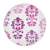 Herzlich willkommen in Damask Art I Pinks Schneidebrett (Vorderseite)