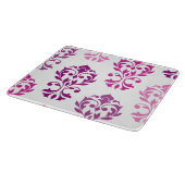 Herzlich willkommen in Damask Art I Pinks Schneidebrett (Ecke)