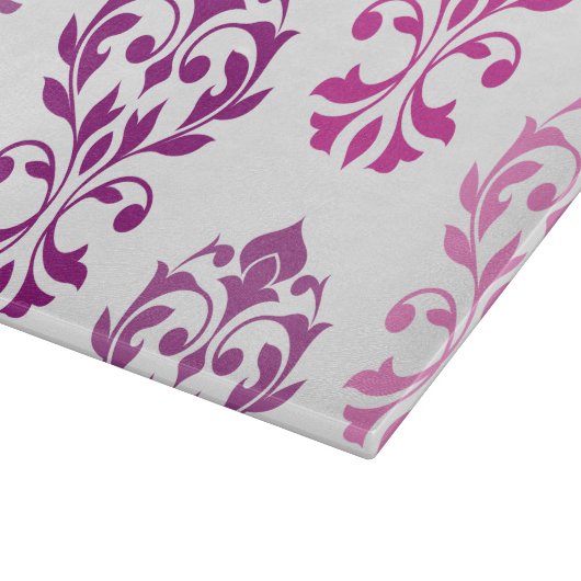 Herzlich willkommen in Damask Art I Pinks Schneidebrett (Ecke)