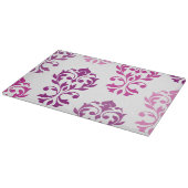 Herzlich willkommen in Damask Art I Pinks Schneidebrett (Ecke)