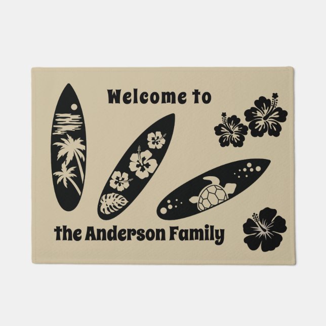 Herzlich willkommen in den Familienräten Fußmatte (Vorderseite)