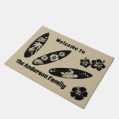 Herzlich willkommen in den Familienräten Fußmatte (Schrägansicht)