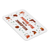 Herzlich willkommen in den Nut House Eichhörnchen Magnet (Rechte Seite)