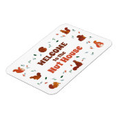 Herzlich willkommen in den Nut House Eichhörnchen Magnet (Linke Seite)