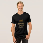 Herzlich willkommen in den Souls Gotischer Kronleu Tri-Blend Shirt (Vorderseite voll)