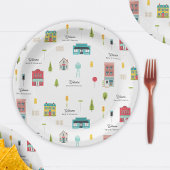 Herzlich willkommen in der Nachbarschafts-Muster-K Pappteller