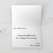 Herzlich Willkommen in der Sand Beach Happy Jubilä Karte (Innenseite)