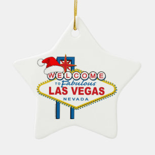 Herzlich willkommen in Fabulous Las Vegas Weihnach Keramikornament