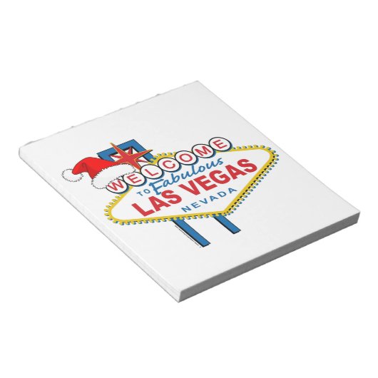 Herzlich willkommen in Fabulous Las Vegas Weihnach Notizblock (angewinkelt)