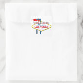 Herzlich willkommen in Fabulous Las Vegas Weihnach Quadratischer Aufkleber (Tasche)
