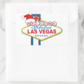 Herzlich willkommen in Fabulous Las Vegas Weihnach Rechteckiger Aufkleber (Tasche)