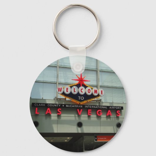 Herzlich willkommen in Las Vegas Airport Sign Schl Schlüsselanhänger (Vorderseite)