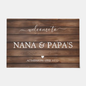 Herzlich willkommen in Nana & Papa's House Doormat Fußmatte (Vorderseite)