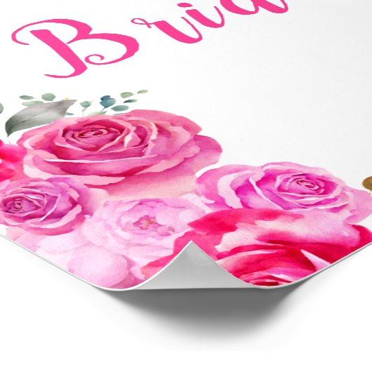 Herzlich willkommen in Pink Blues Brautparty Poster (Ecke)