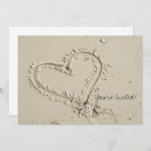 Herzlich willkommen in Sand Beach Einladung (Vorne/Hinten)