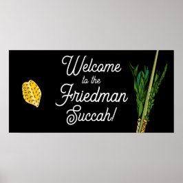 Herzlich Willkommen in Succah Personalisiert Lulav Poster