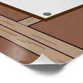 Herzlich willkommen in Succah Personalisiertes Pla Poster (Ecke)