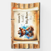 Herzlich willkommen in unserem Baby Dusche Persona Banner (Vertikal)